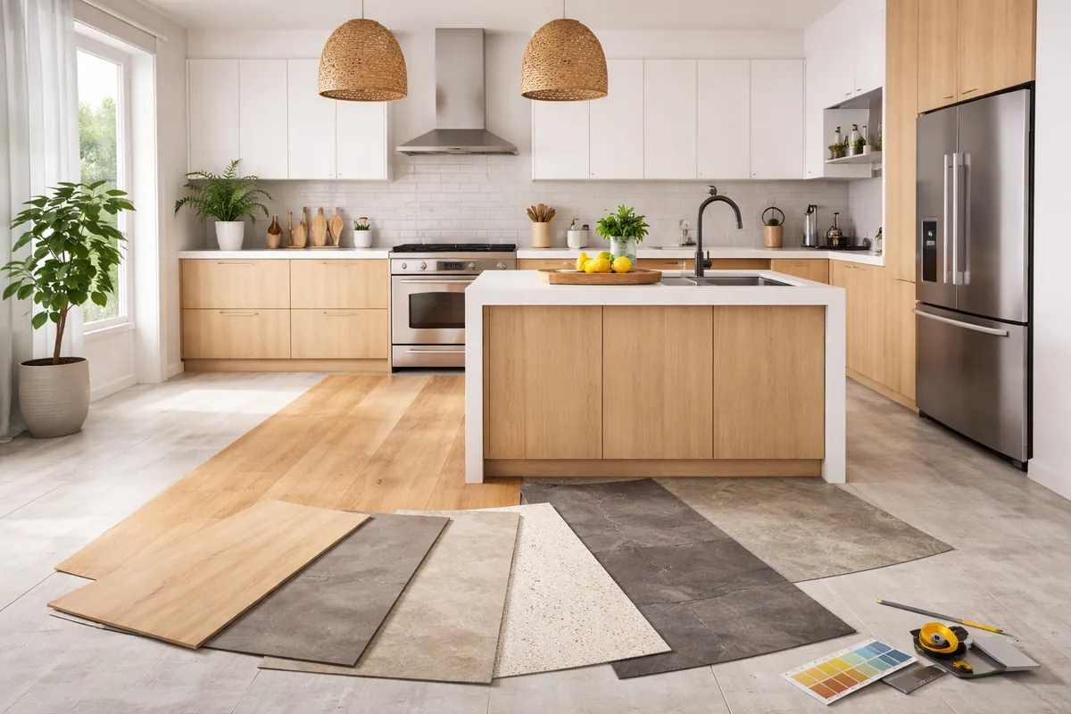 Comment choisir un revêtement de sol pour une cuisine de 15 m²