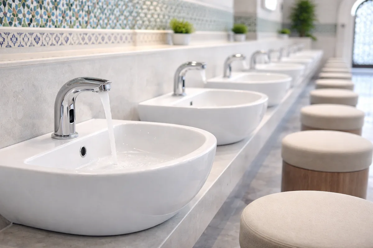 Pourquoi choisir des lavabos d'ablutions en céramique antibactérienne pour mosquées
