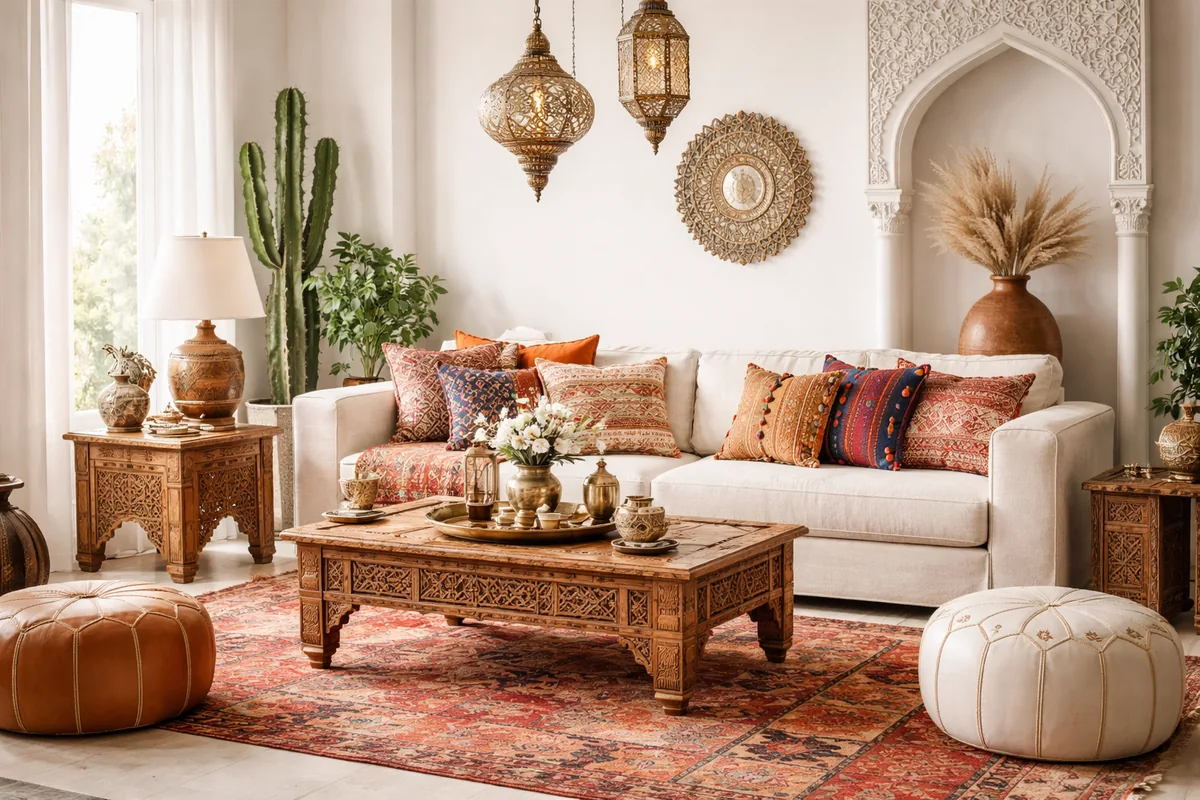Comment décorer son intérieur avec des meubles orientaux et des textiles marocains ?